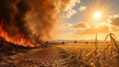 El Nino wildfire